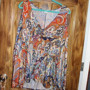 Sexy Paisley Print Top